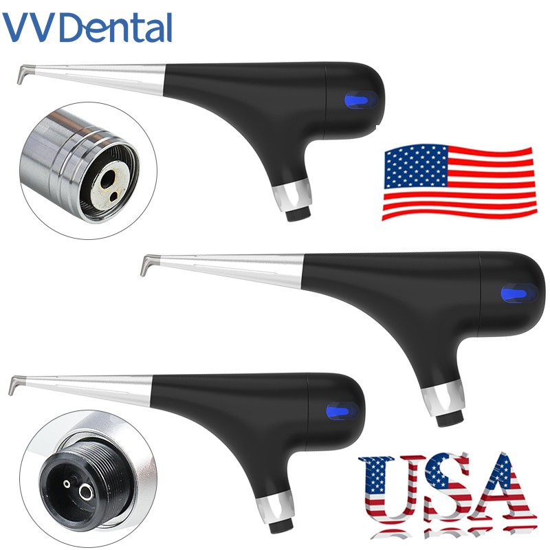 Dental Air Polisher Dentist Sandblasting Gun Air Flow Teeth Whitening 2/4 Holes