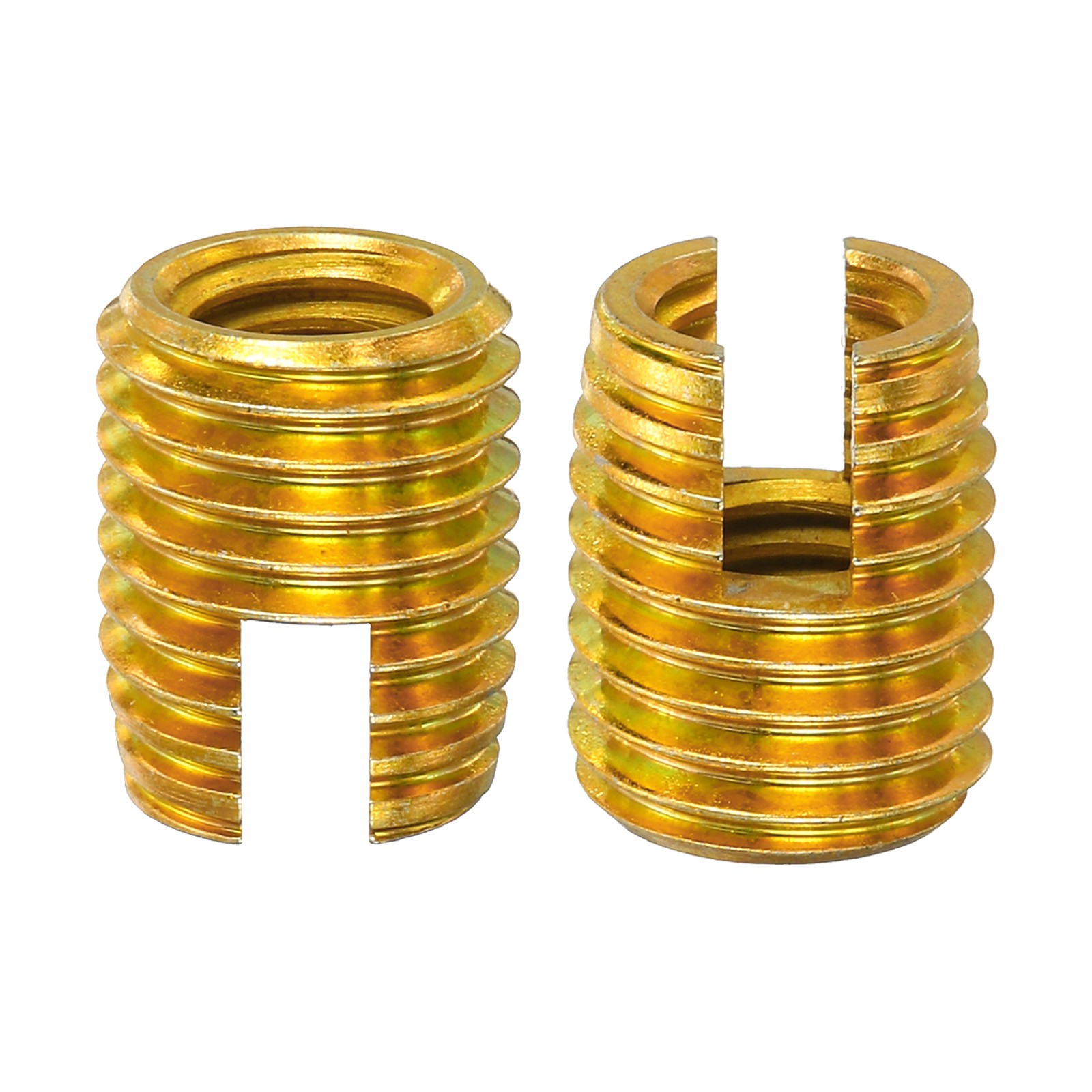 Self Tapping Threaded Inserts, 15pcs Inner M8 M12x15 Carbon Steel Nuts