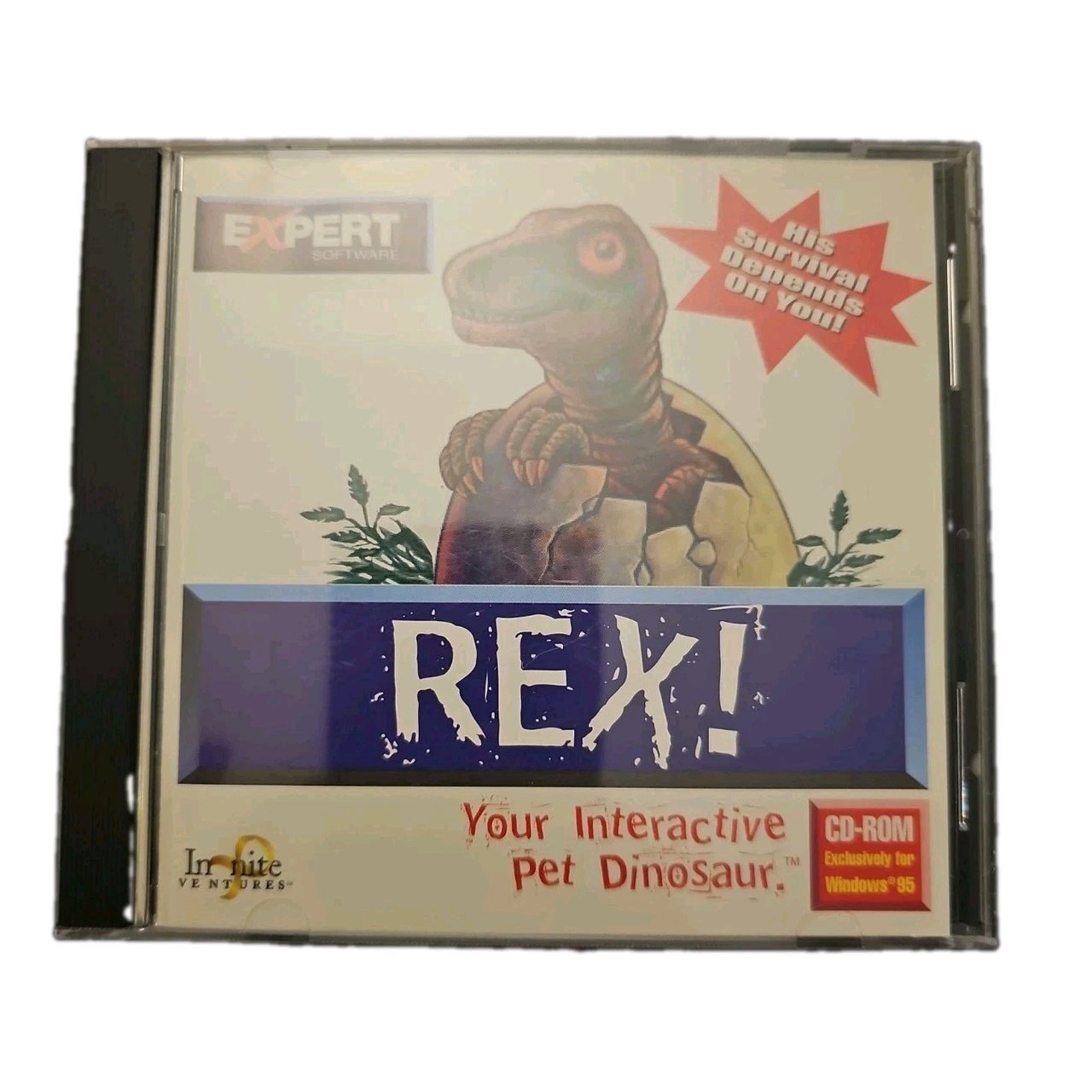 CIB - Rex: Your Interactive Pet Dinosaur Game (PC, 1997) CD-Rom Windows 95 T-Rex