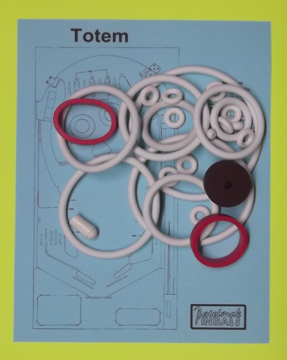 1979 Gottlieb Totem Pinball Machine Rubber Ring Kit