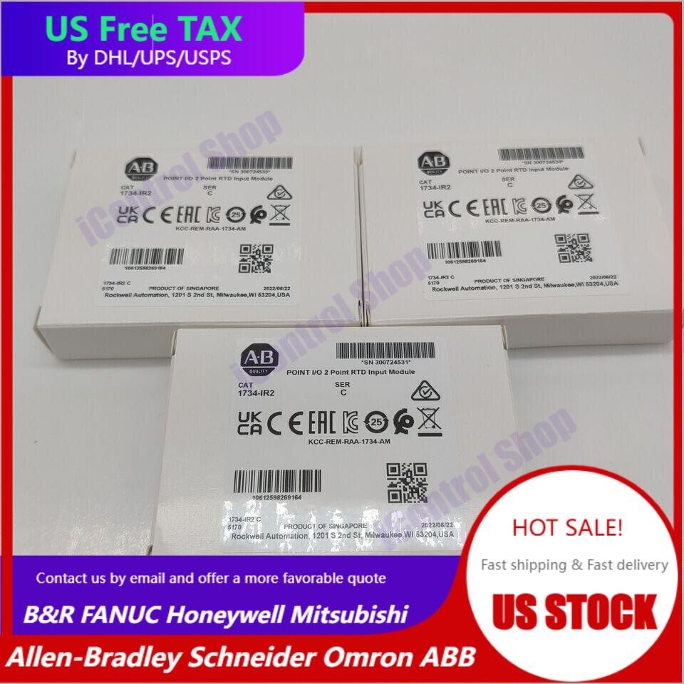 New Allen-Bradley 1734-IR2 SER C POINT I/O 2 Point RTD Input Module 1734IR2
