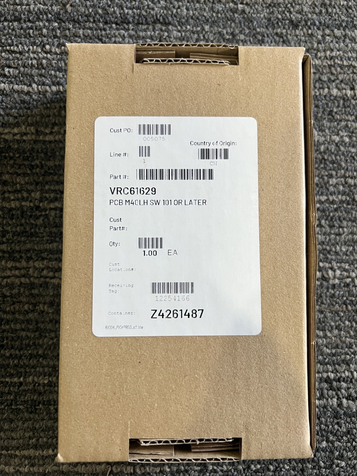 VRC61629 - Plockmatic BM5035/5035s PCB M40LH PCB (H) (G) (I) or (J) 1.01 or Late