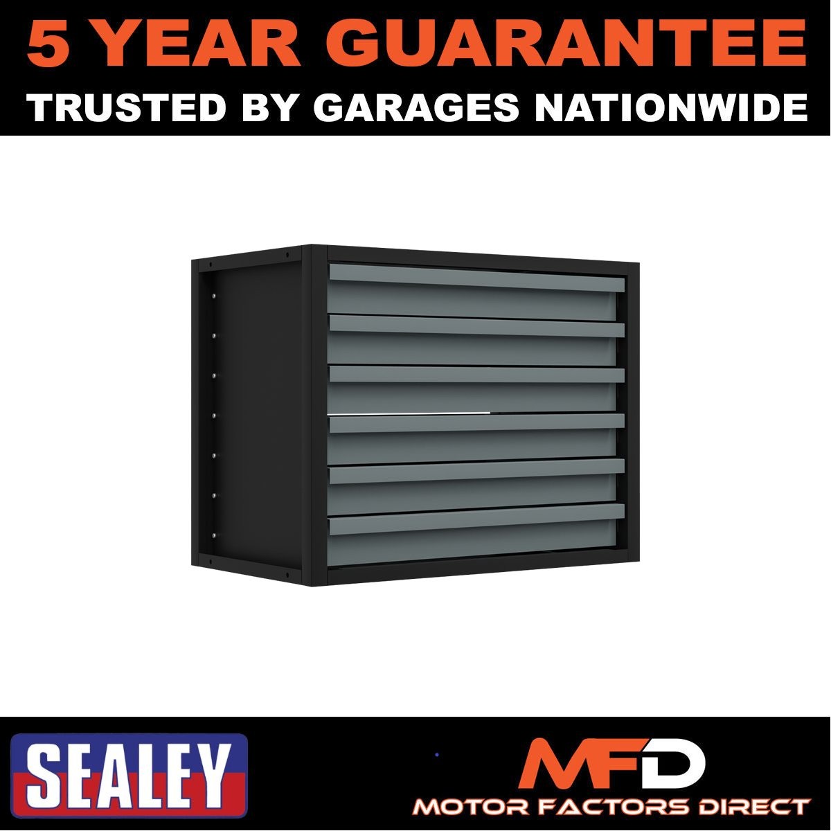 Sealey Modular Storage Mid Unit 6 Drawer 580mm APMRM1