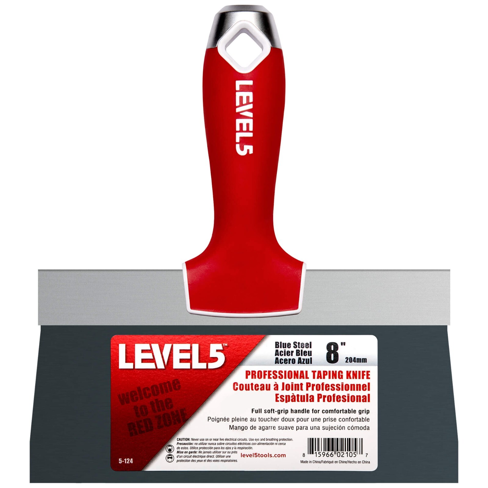 LEVEL5 8" Drywall Taping Knife Blue Steel | 5-124