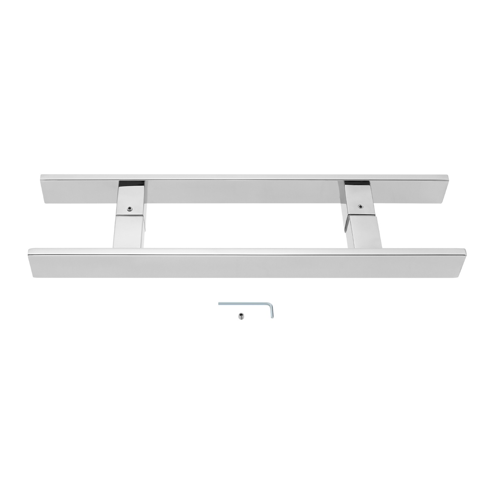 Stainless Steel Double Sided Push Pull Door Handle, H-shaped Door Pull Handle~