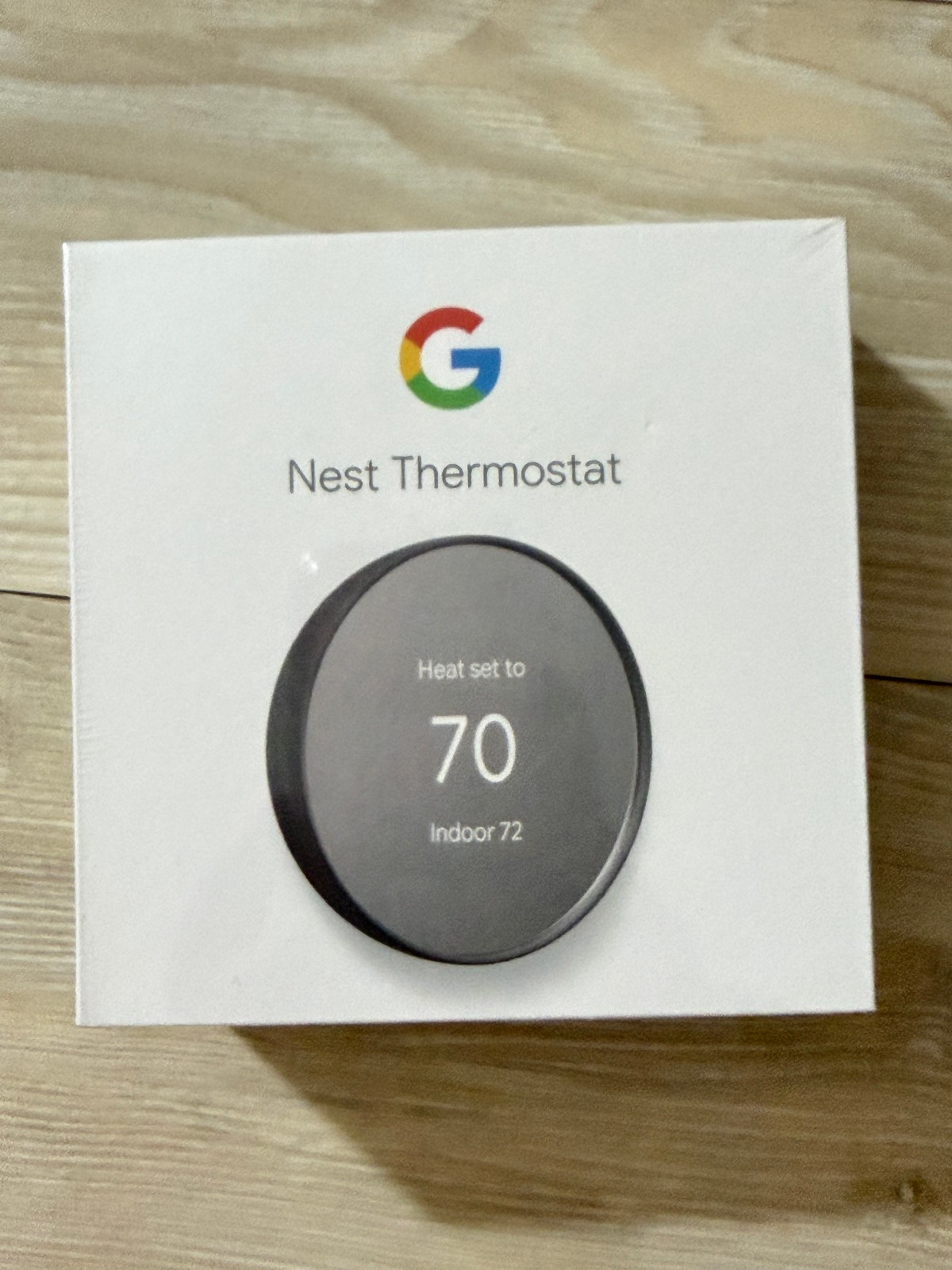 Google Nest Thermostat - Programmable Wifi - Charcoal - BRAND NEW FACTORY SEALED