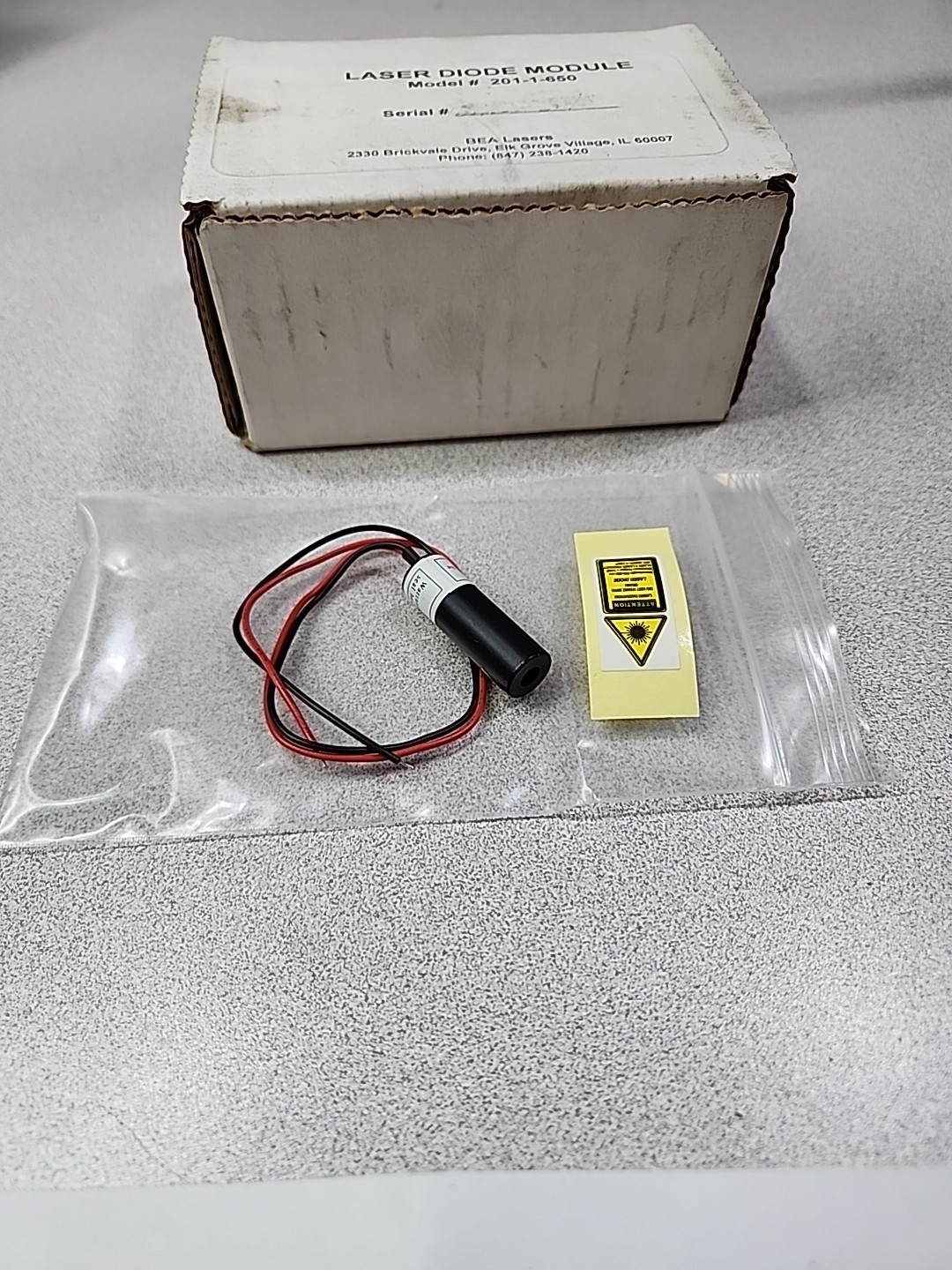 BEA LASER DIODE MODULE. MODEL 201-1-650  (BRAND NEW)