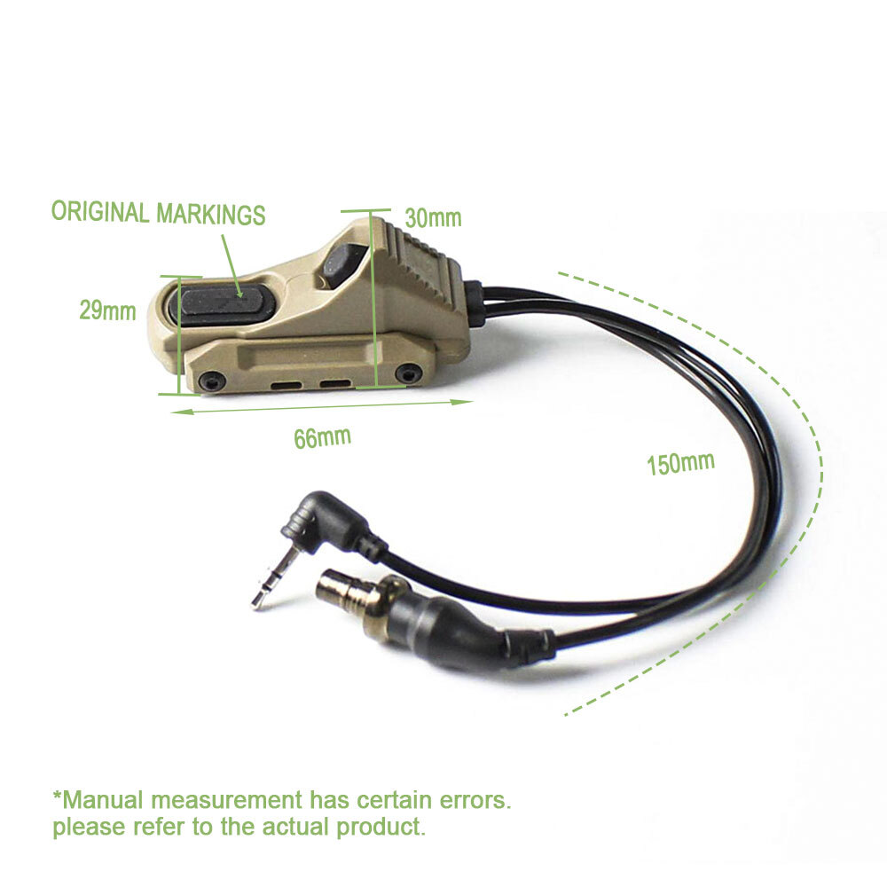 SOTAC GEAR Hunting AXON Dual Button Switch Remote for SF Laser Flashlight Plug