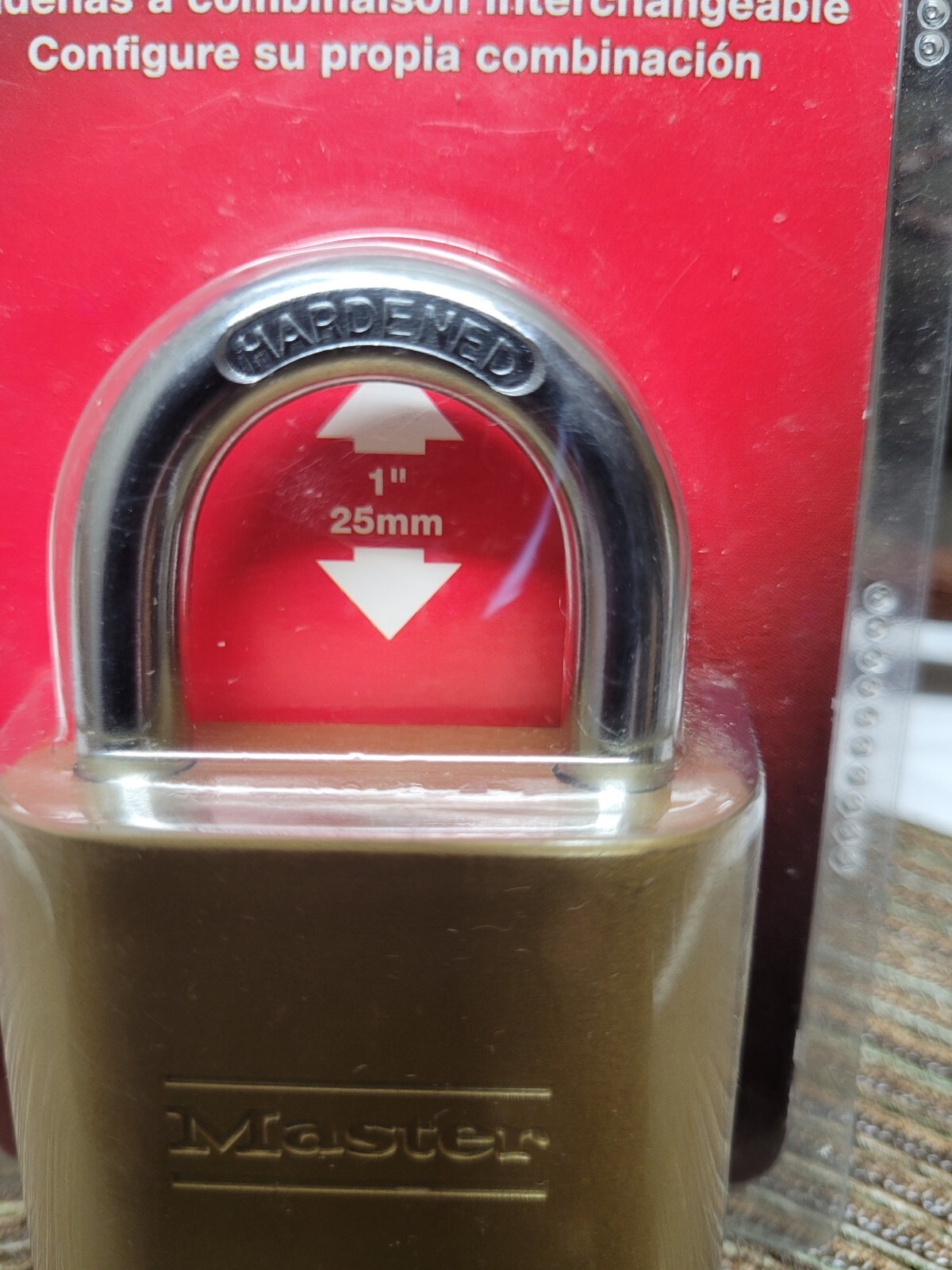 Master Lock 175D Combination Padlock 2" inch Wide. Resettable Combo