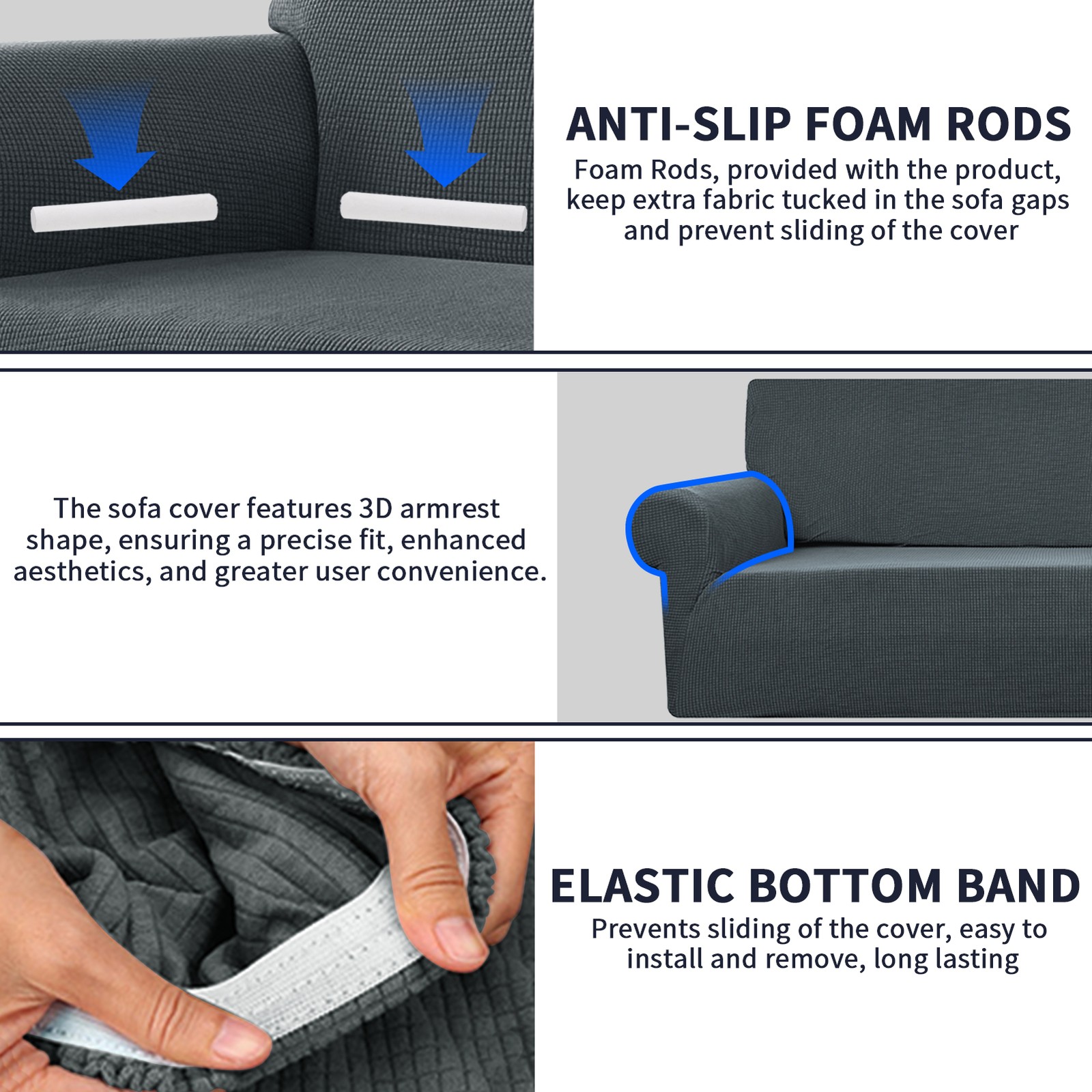 PREMIUM Elastic STRETCH SOFA COVERS Slipcover Protector Settee 1/2/3/4 Seater