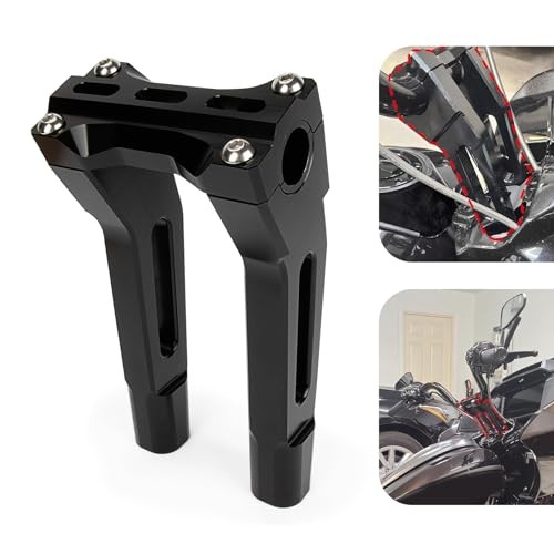 10" Height Motorcycle Handlebar Riser - Motorcycle 1" Pull Back riser for
