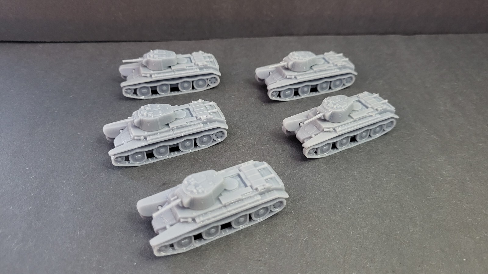 HO Scale Soviet BT-7 tank platoon X5 1/87th Scale
