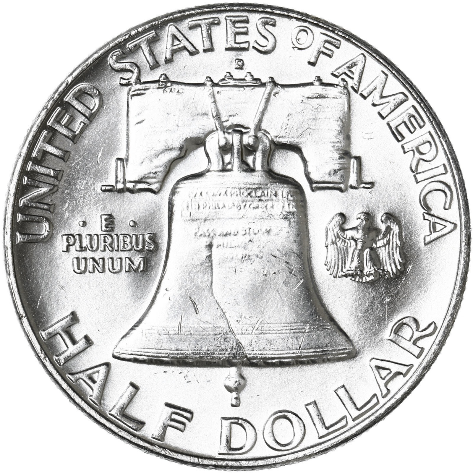 1961 D Franklin Half Dollar 90% Silver BU