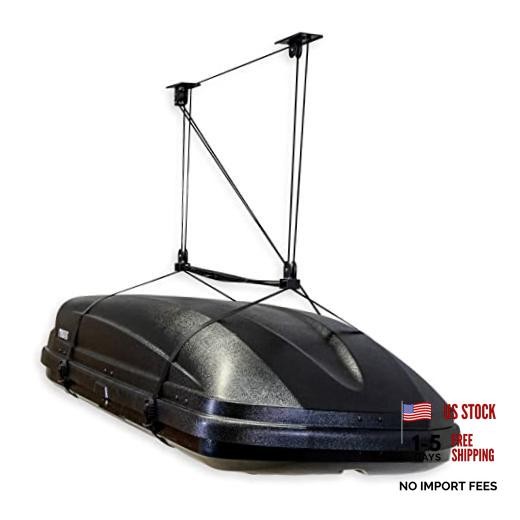 Cargo Box Pulley System – Heavy-Duty Garage Hoist Lift for 8 - 10 ft Ceiling 1