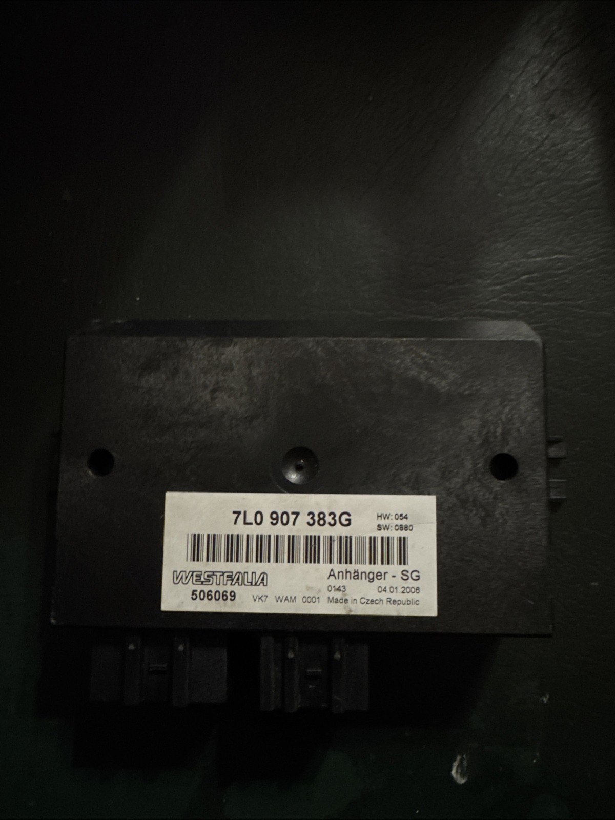 VOLKSWAGEN TOUAREG Trailer Towing Control Module, 7L0 907 383 G