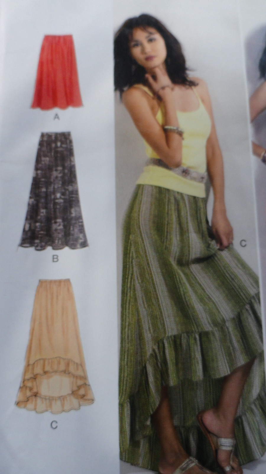 2015 McCall's Skirt Pattern 9136 Sz XS-M Uncut Very Loose Fitting