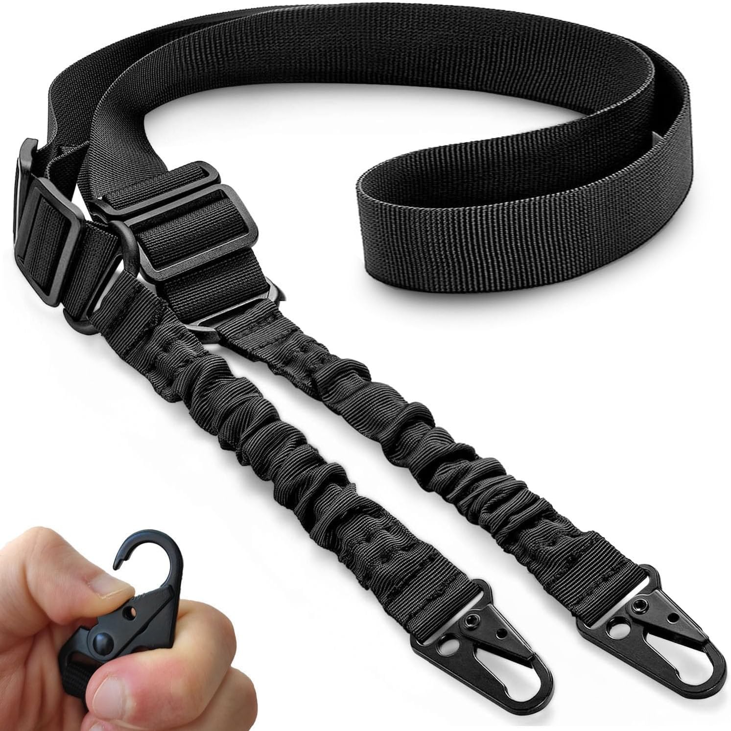 Tactical Rifle Sling 2 Point Gun Shoulder Strap Adjustable Two Points Sling with