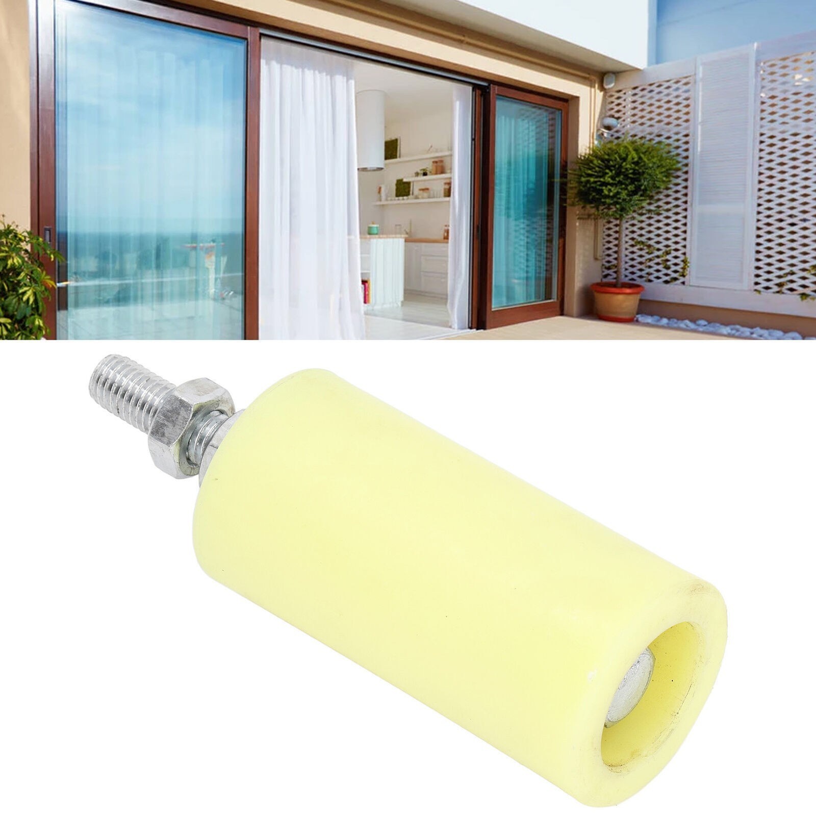 Slide Gate Guide Post Roller Hard Nylon Heavy Duty Rolling Door Guider Support