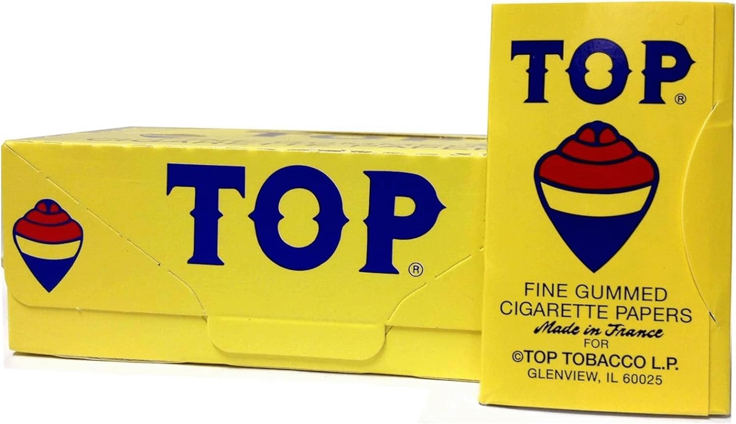 Top Rolling Papers Fine Gummed Cigarette Papers (24 Booklets)