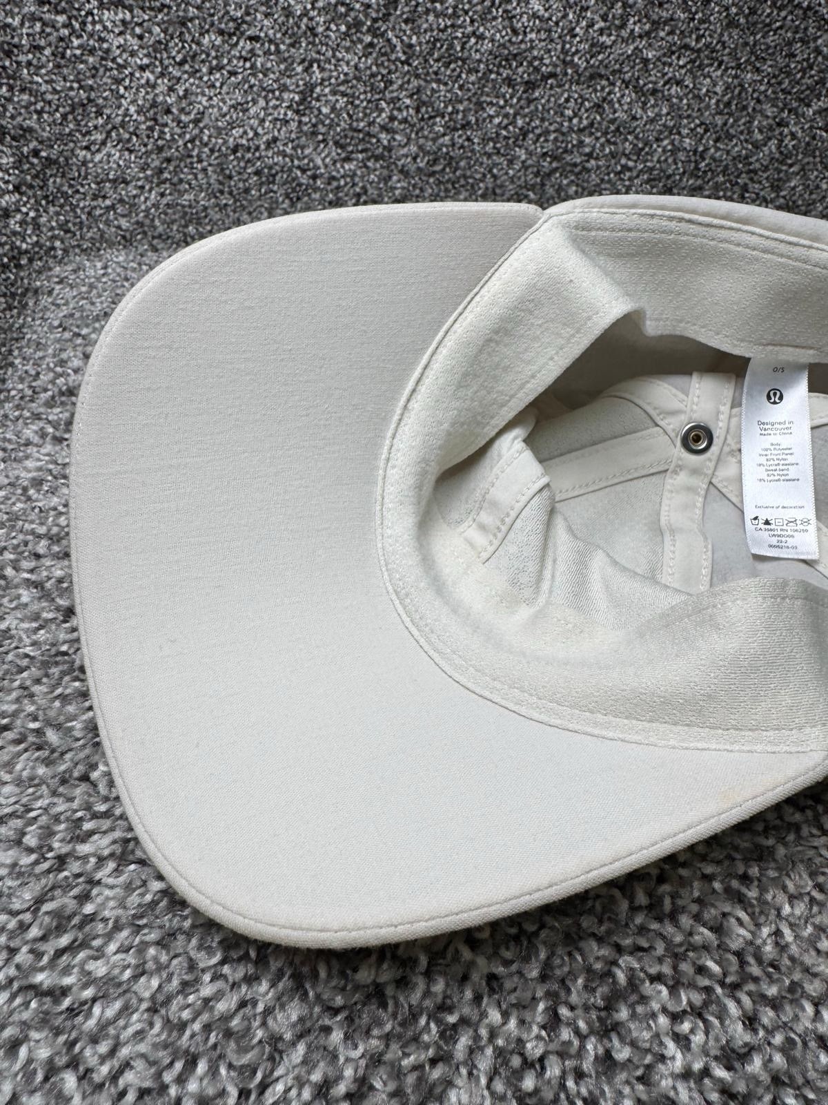 Lululemon Baller Hat Cap Strapback One Size White Adjustable Logo Solf Shell