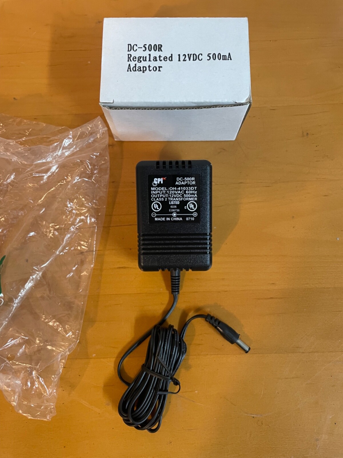 CPI 12v dc Adapter Power Supply 12 Volt DC-500r  OH-41033DT Class2 FREE SHIPPING