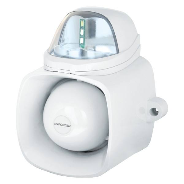 Seco-Larm Enforcer SH-816S-SMQ/C 4-in-1 Multi-Purpose Siren/Strobe ( Clear  )