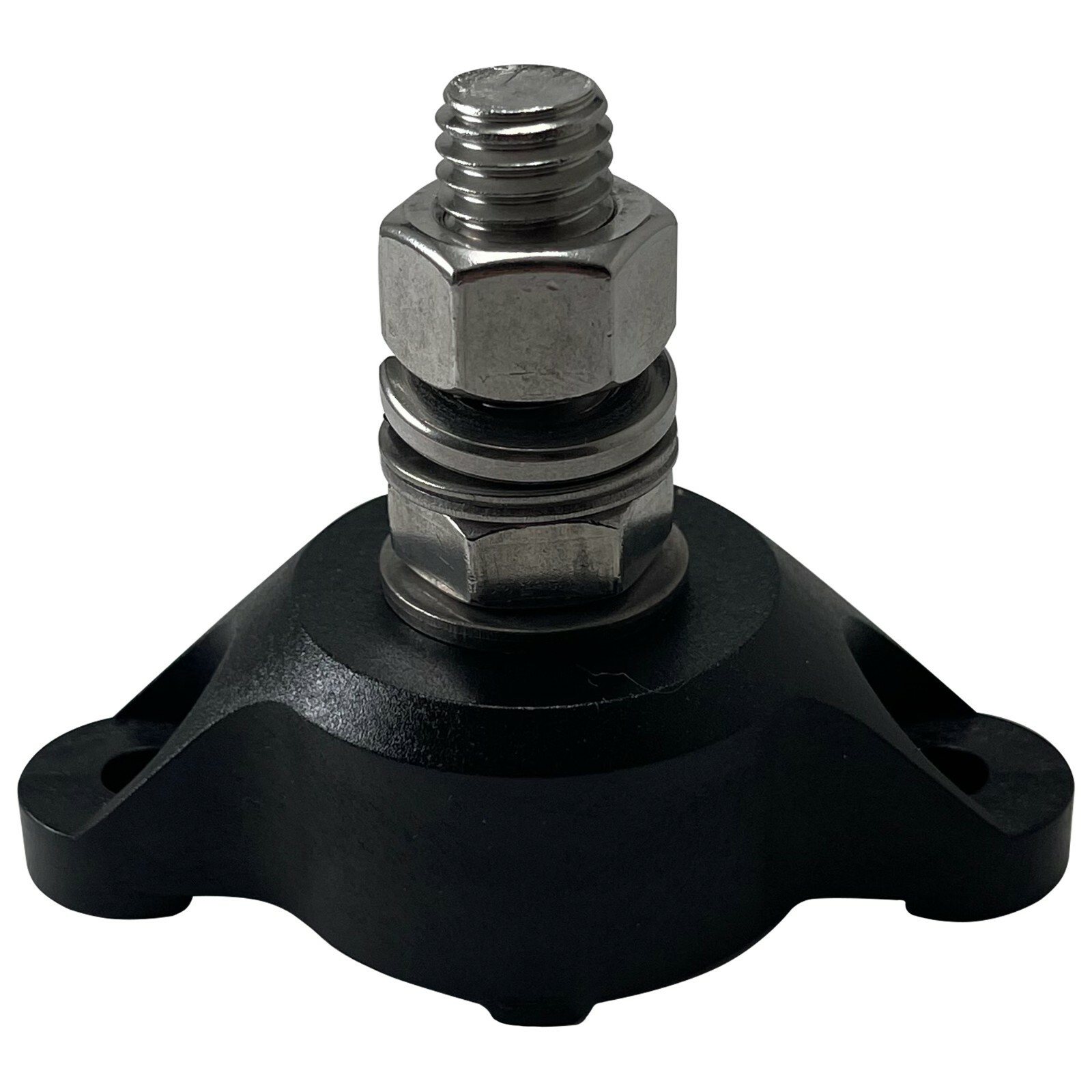 Heavy Duty Black 1/2" Single Point Power Post 250 Amps @ 12 V - USA