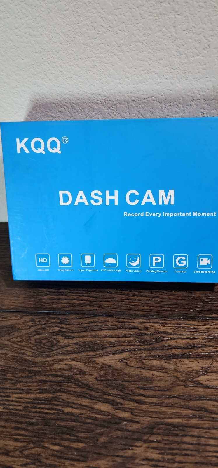 KQQ 4K Dash Cam Recorder Ultra HD  Front & Rear Camera Night Vision Ultra HD New