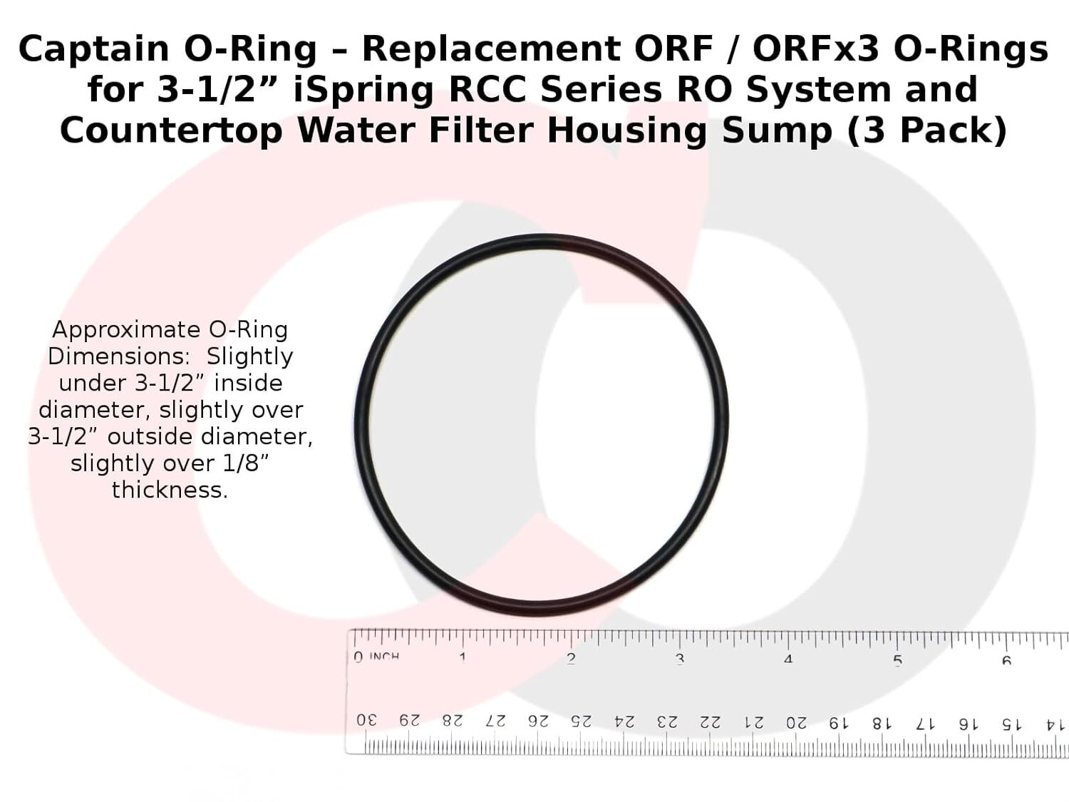 ORF ORFx3 O-Rings for iSpring RCC Series RO Water Filter Housings (3 Pack)