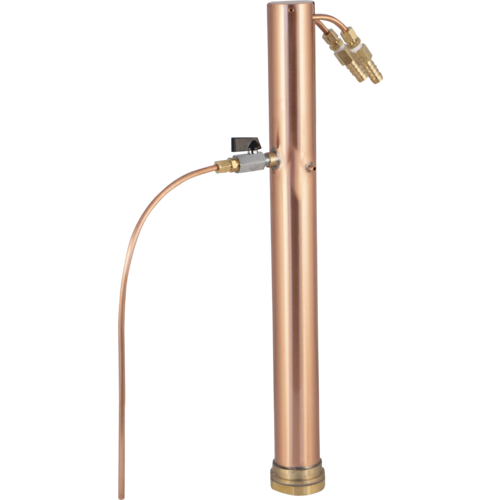 AlcoEngine Copper Reflux Still Top w/ Barb Connections - for Digiboil, BrewZilla