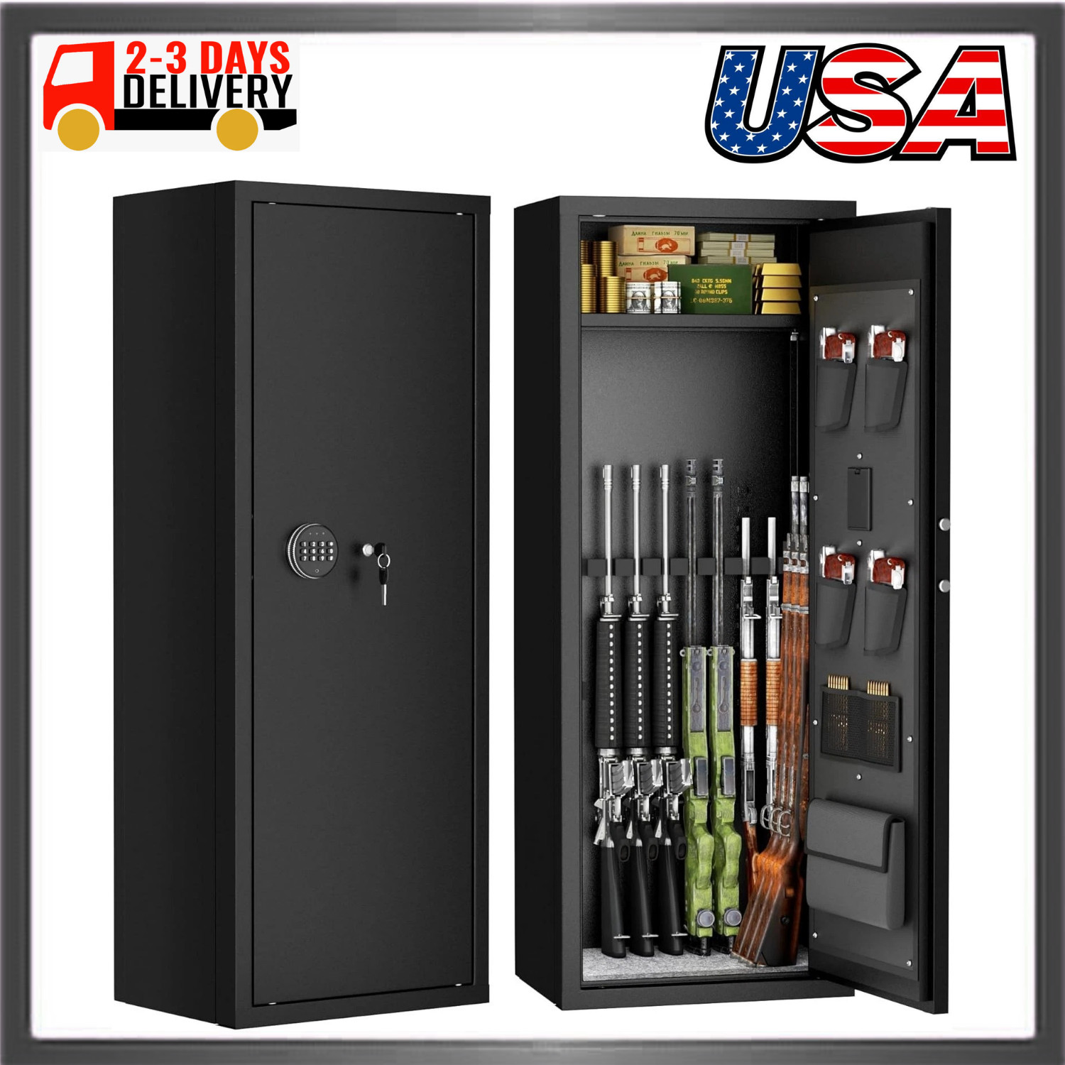 12-15 Gun Safe for Rifles,Fireproof Gun Safe for Rifles and Pistols,Rifle Safes