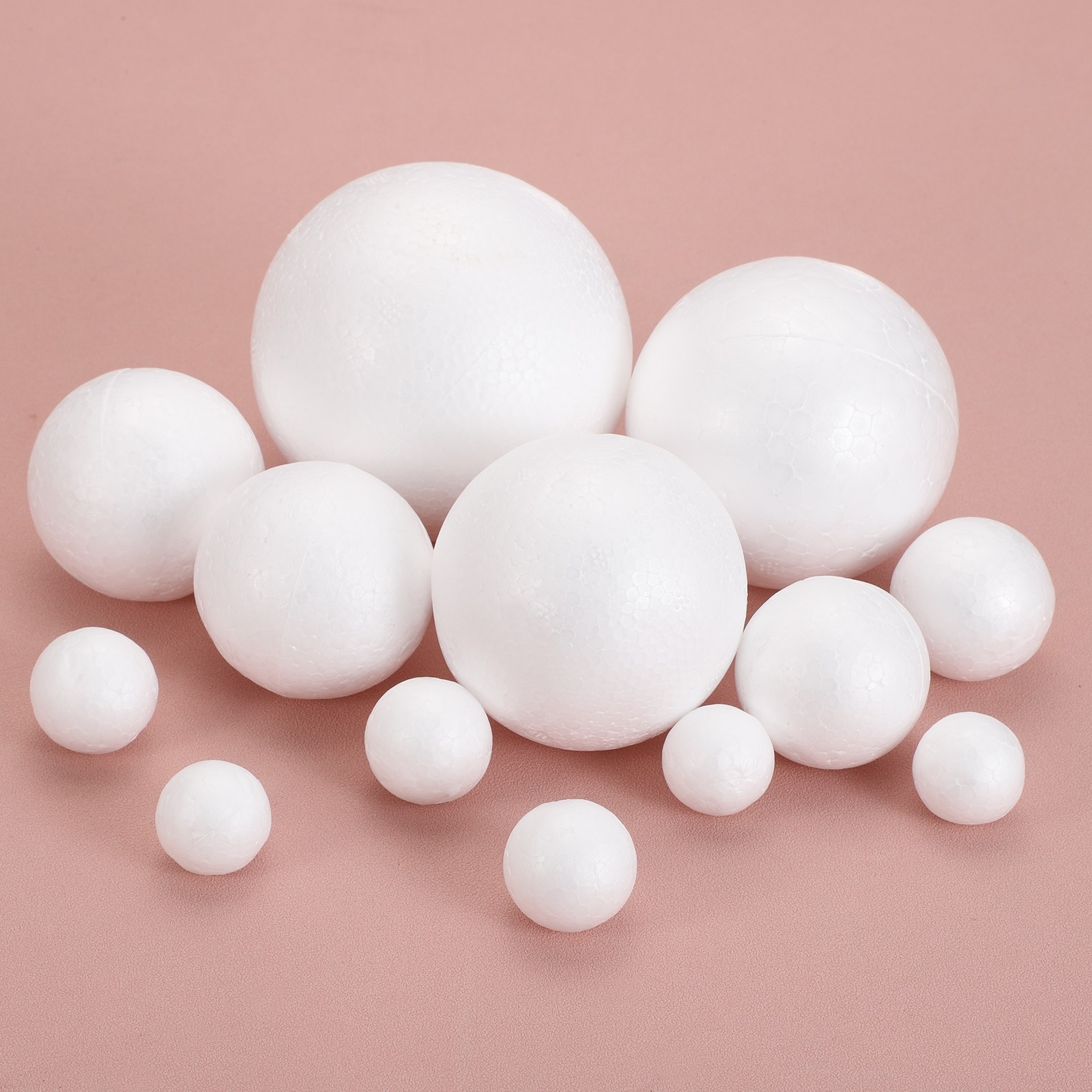10 Pcs White Foam Balls 1.3 Inch Polystyrene Foam Ball for Crafts
