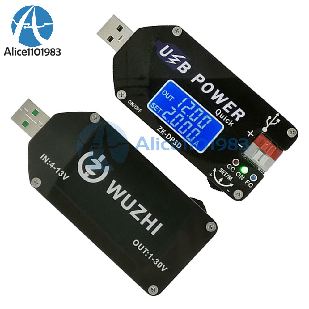 Digital Control USB Adjustable Power Supply Module CC CV Speed Controller 2A 15W