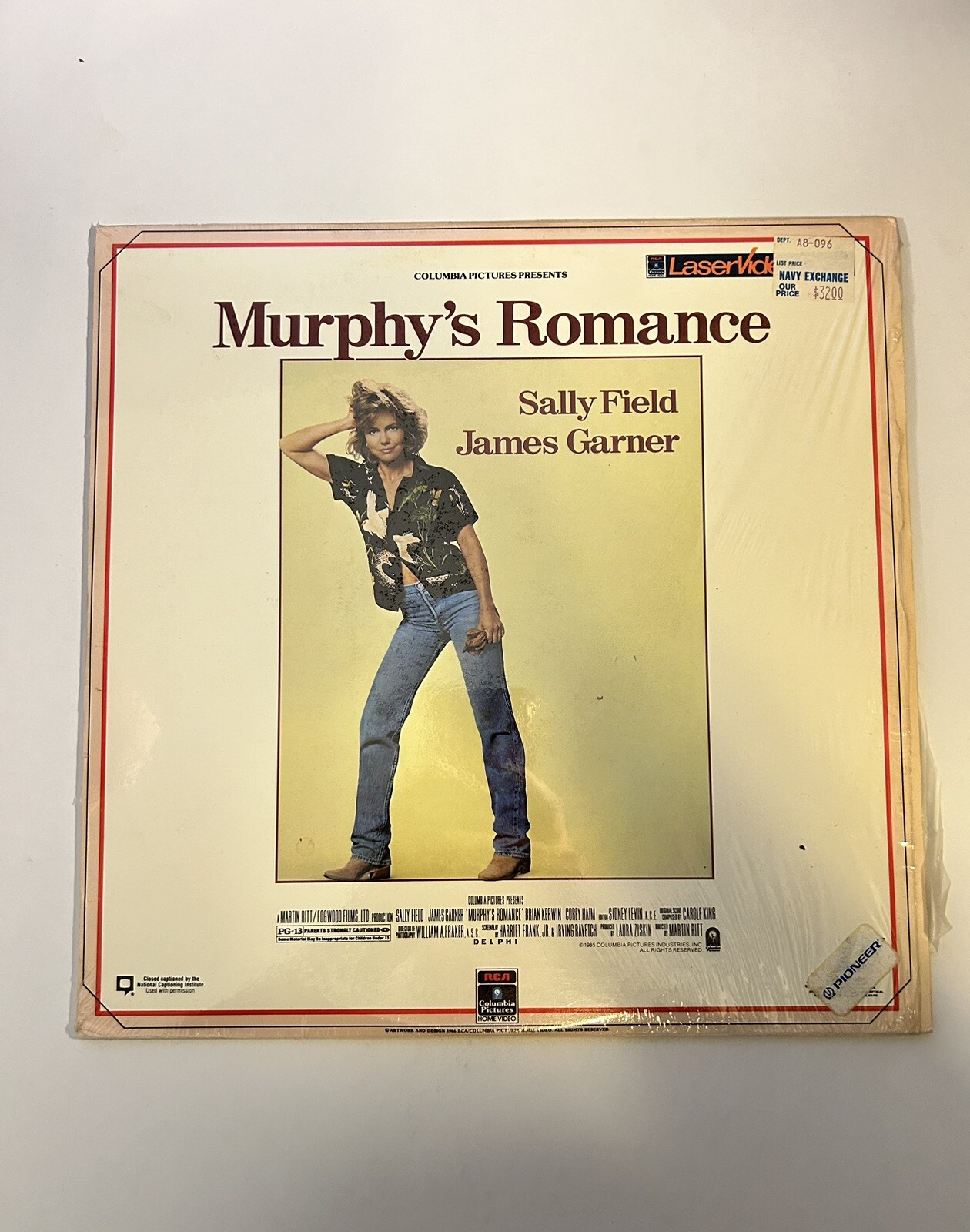 Murphy’s Romance LaserDisc LD 1985 Romantic Comedy Sally Field James Garner