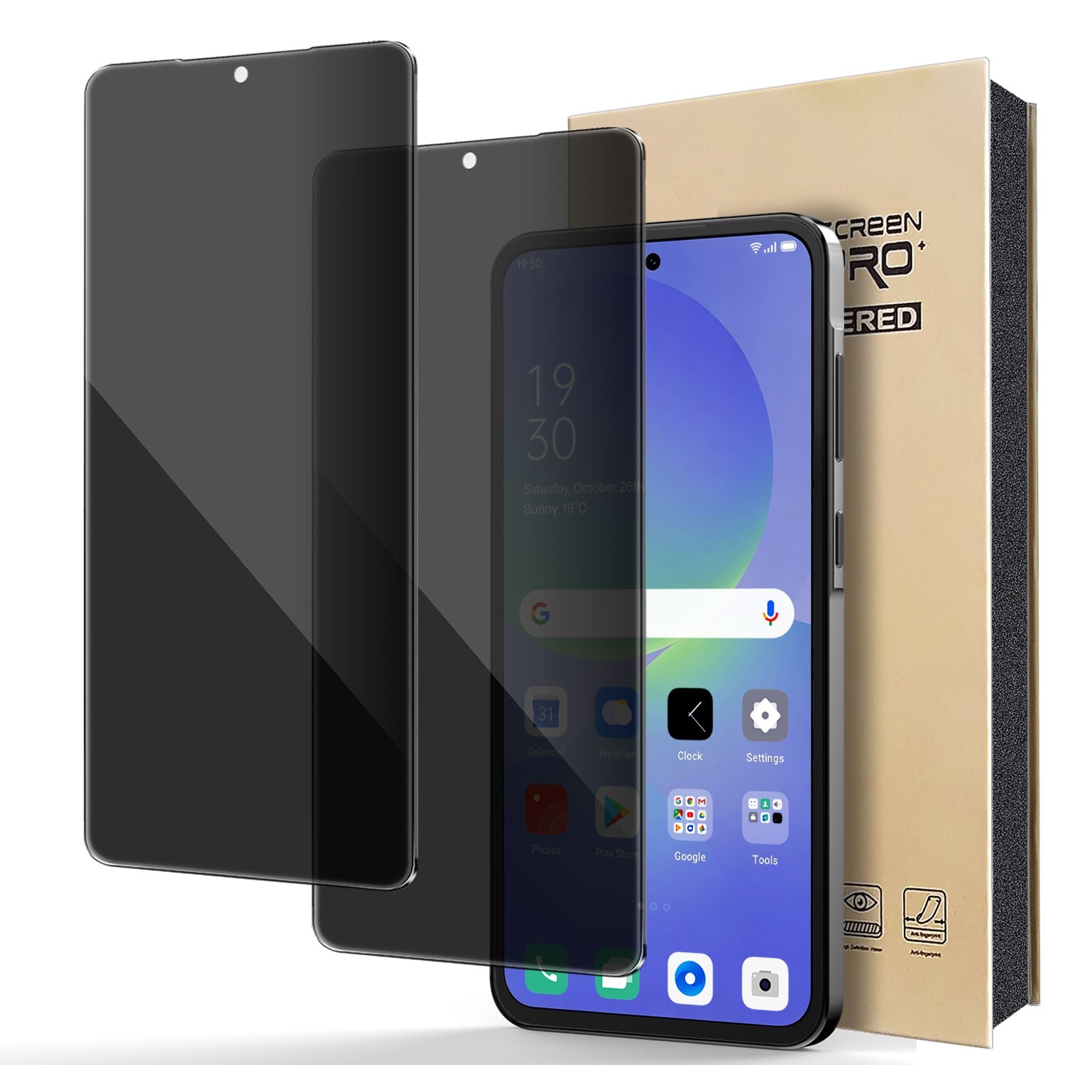 2-Pcs For Samsung Galaxy A27 A37 A57 5G Privacy Tempered Glass Screen Protector