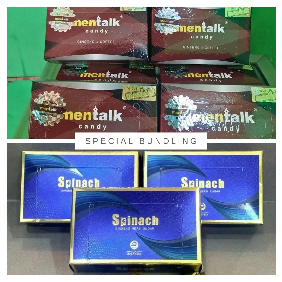 (Mentalk + Spinach) 2 BOX SPECIAL BUNDLING -HardCandy Gift Premium FREE SHIPPING