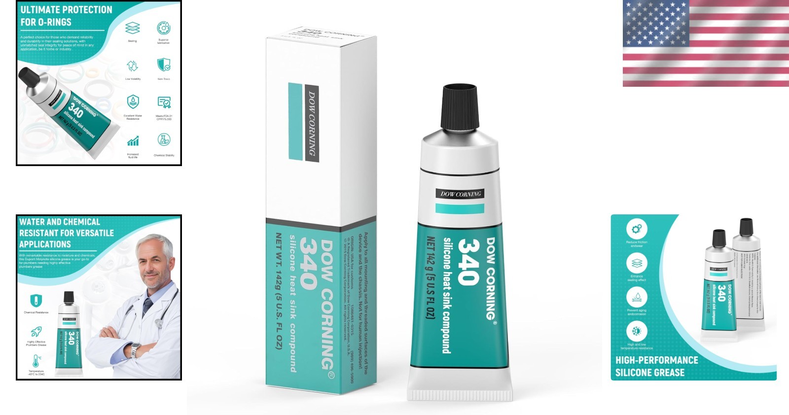 Silicone Compound for Efficient Heat Transfer 5oz