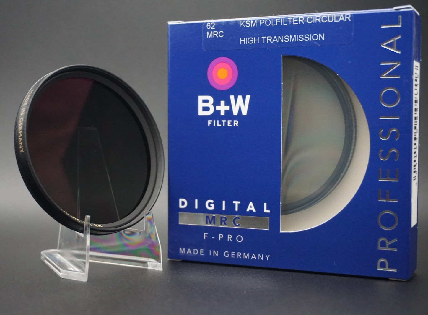 B+W 62mm High Transmission Kaesemann Circular Polarizer CPL Filter Brand New