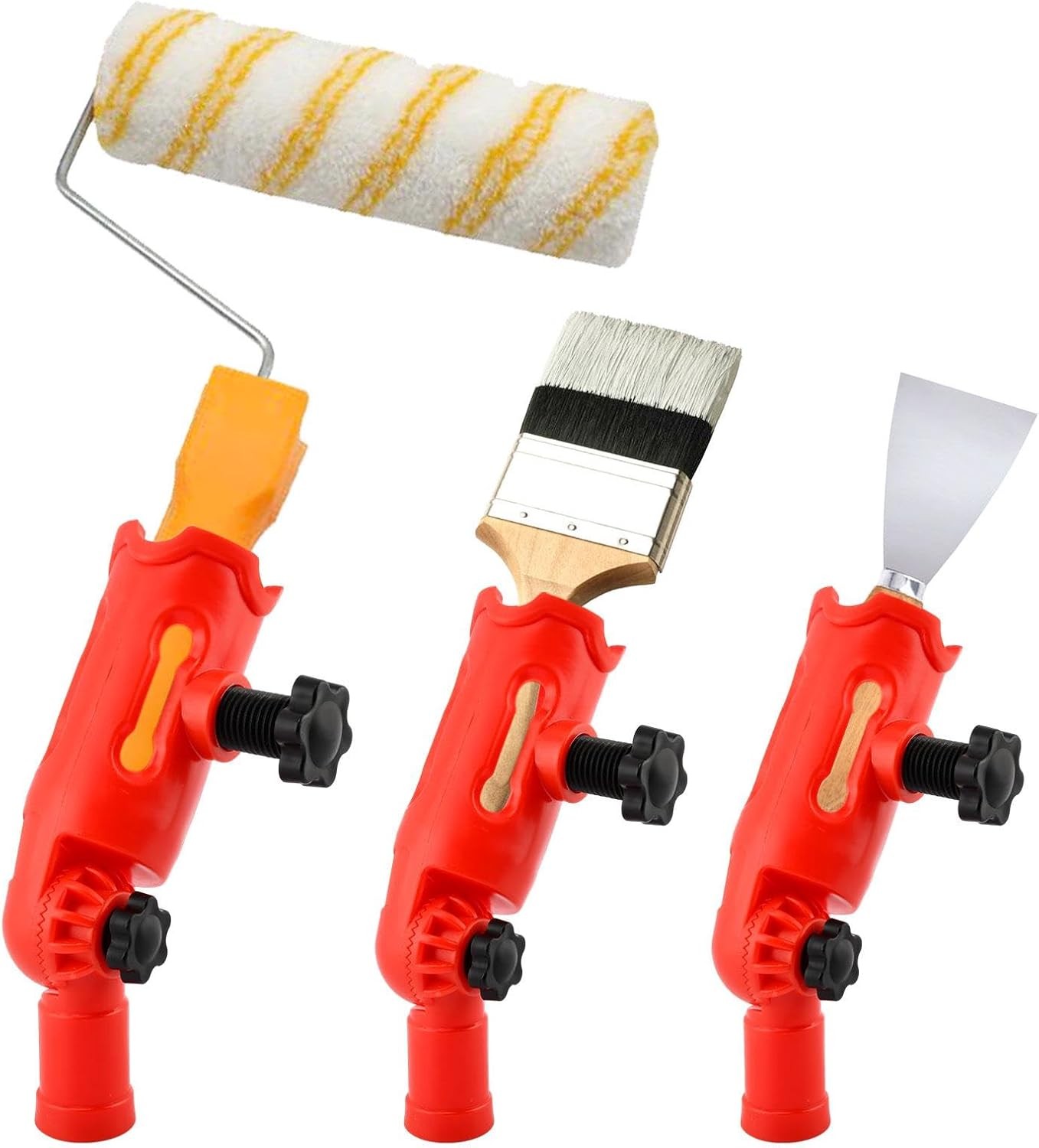Multi-Angle Paint Brush Extender for High Ceiling,Extension Pole Attachment