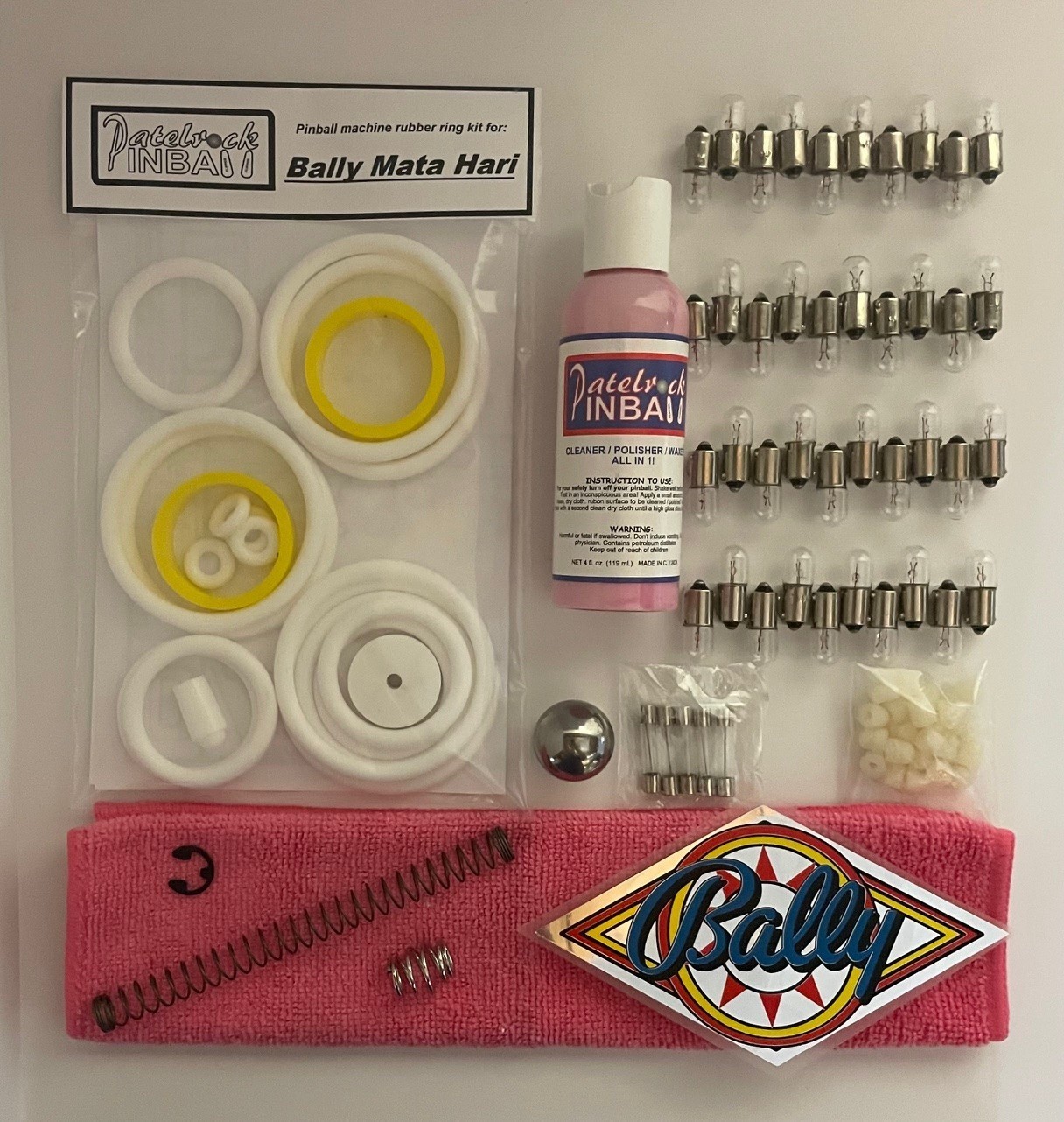 1978 Bally Mata Hari Pinball Machine Maintenance Tune Up Kit