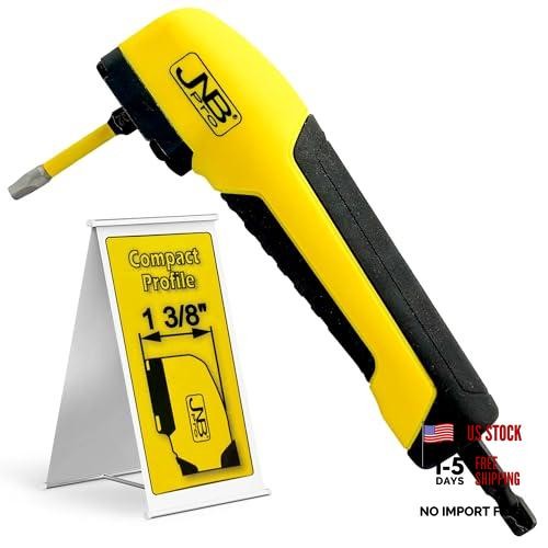 Right Angle Drill Attachment, 90 Degree Compact Drill Adapter with Magnetic