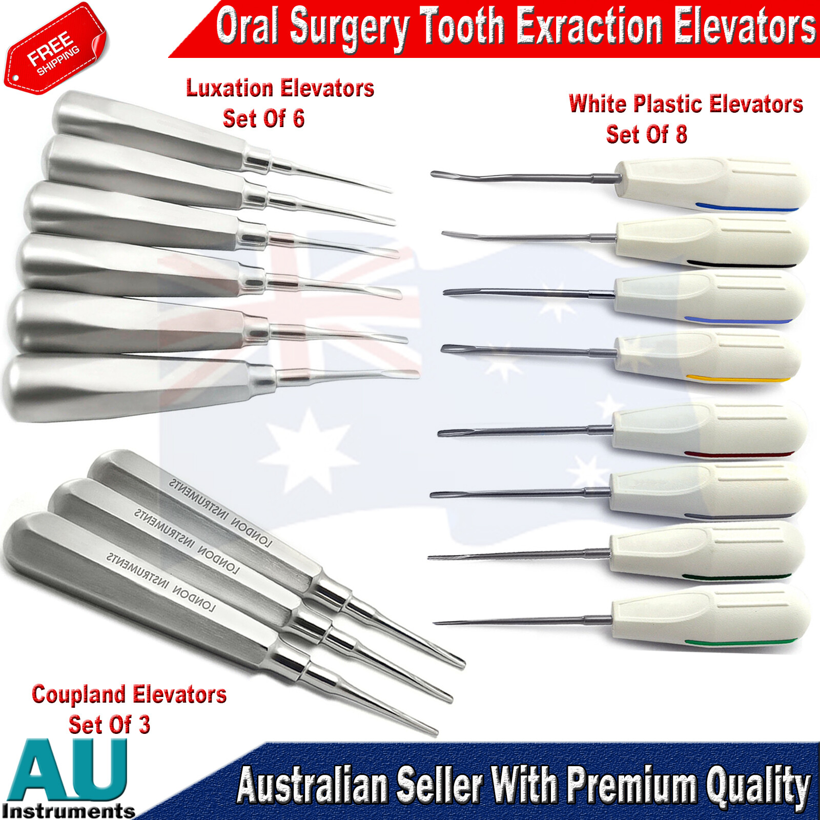 Dental Luxation Elevators Surgical Root Extraction Coupland Tooth Loosen