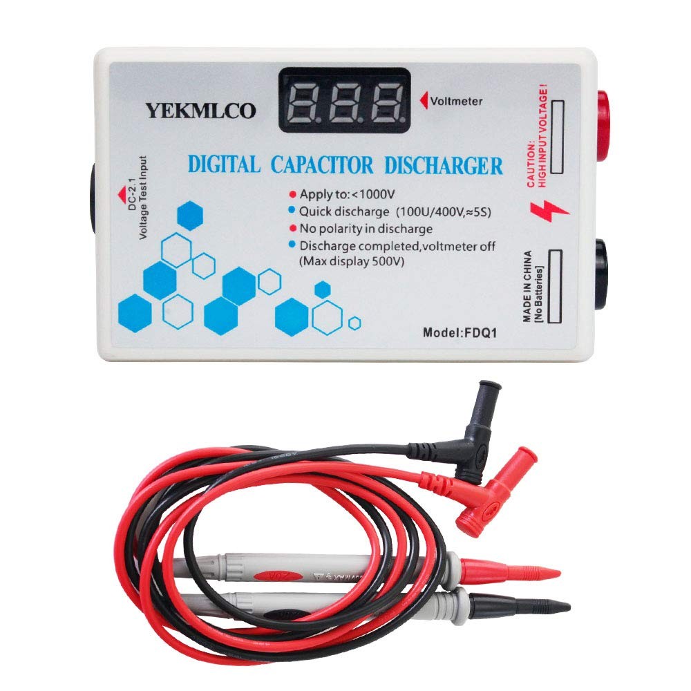 Digital Capacitor Discharger Quick Discharge Voltage Tester Electrician Tool