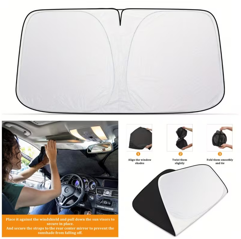 For Buick Foldable Front Windshield Sun Visor Shade Sun UV Block Visor Cover