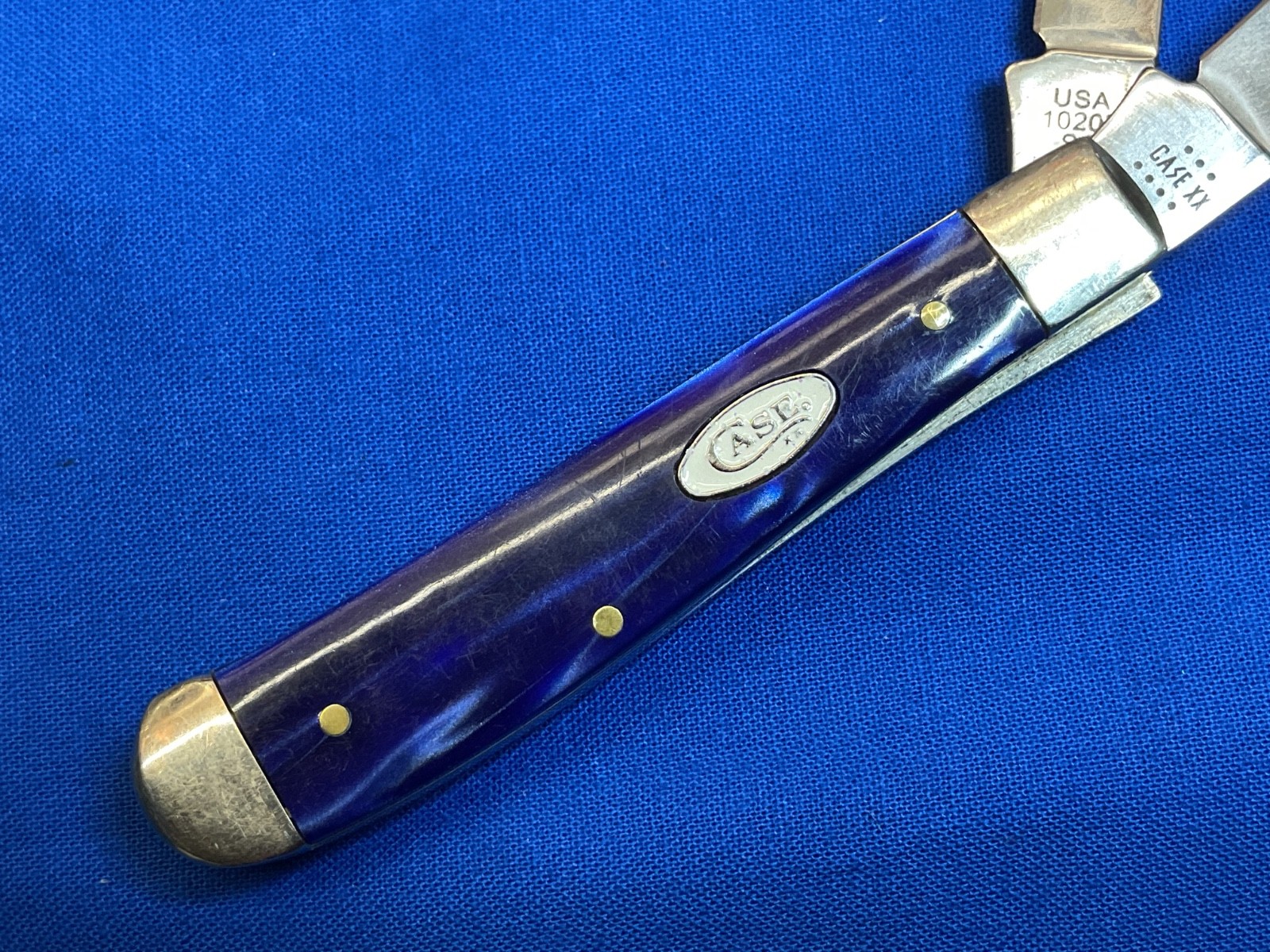 Case XX 10207 Blue Pearl Kirinite Mini Trapper USA