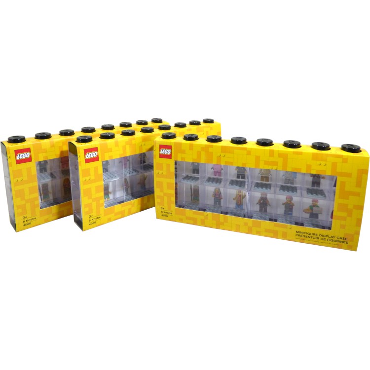 LEGO Storage Products: 40660603X3 Minifigure Display Case 16 (Pack of 3) Black