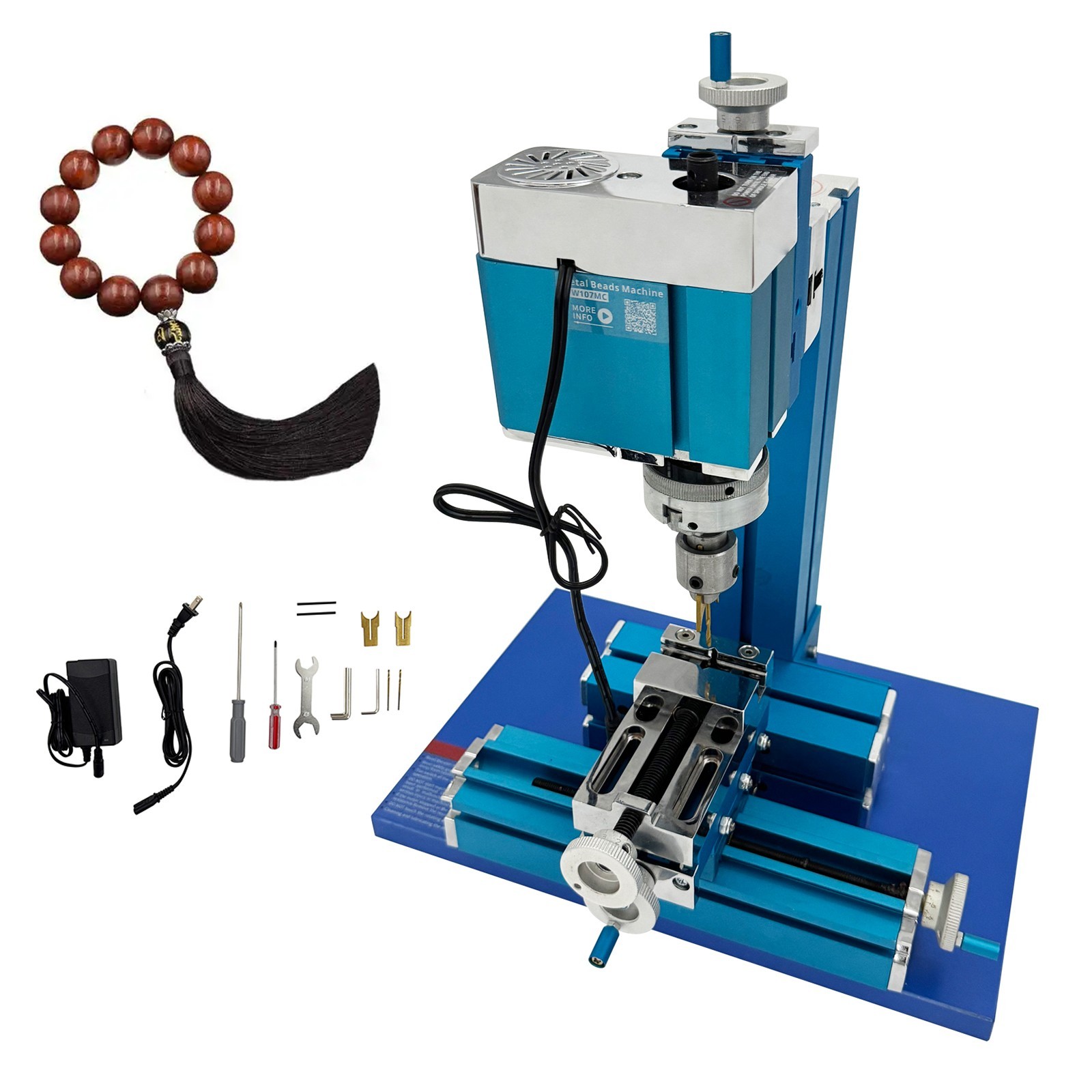 Open Box! Micro Metal Drill Milling Machine Teaching Attachments for Making Bead