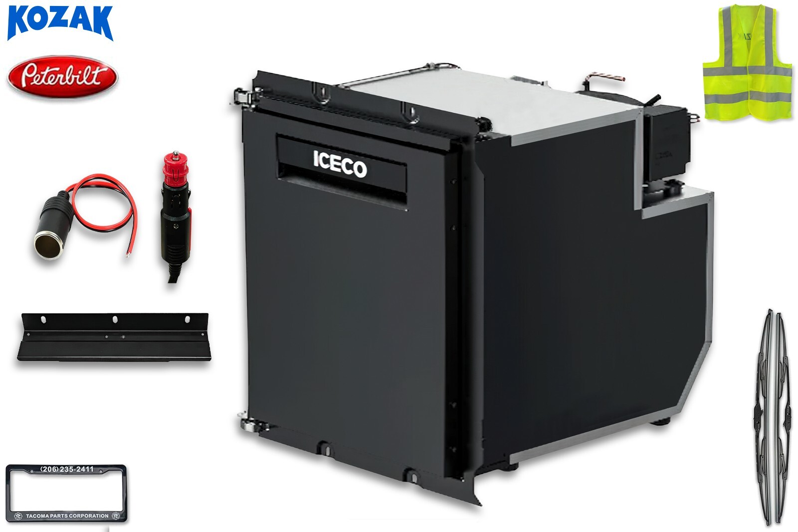 Heavy-duty Truck Built-in Fridge 50L YC49B2 For Peterbilt 579, 589