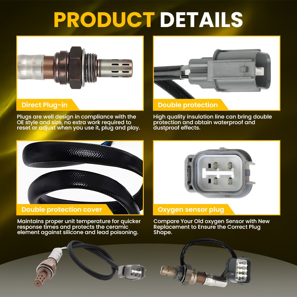 Oxygen Sensor Set For 1996 1997 98 99 2000 Honda Civic Upstream & Downstream 2Pc