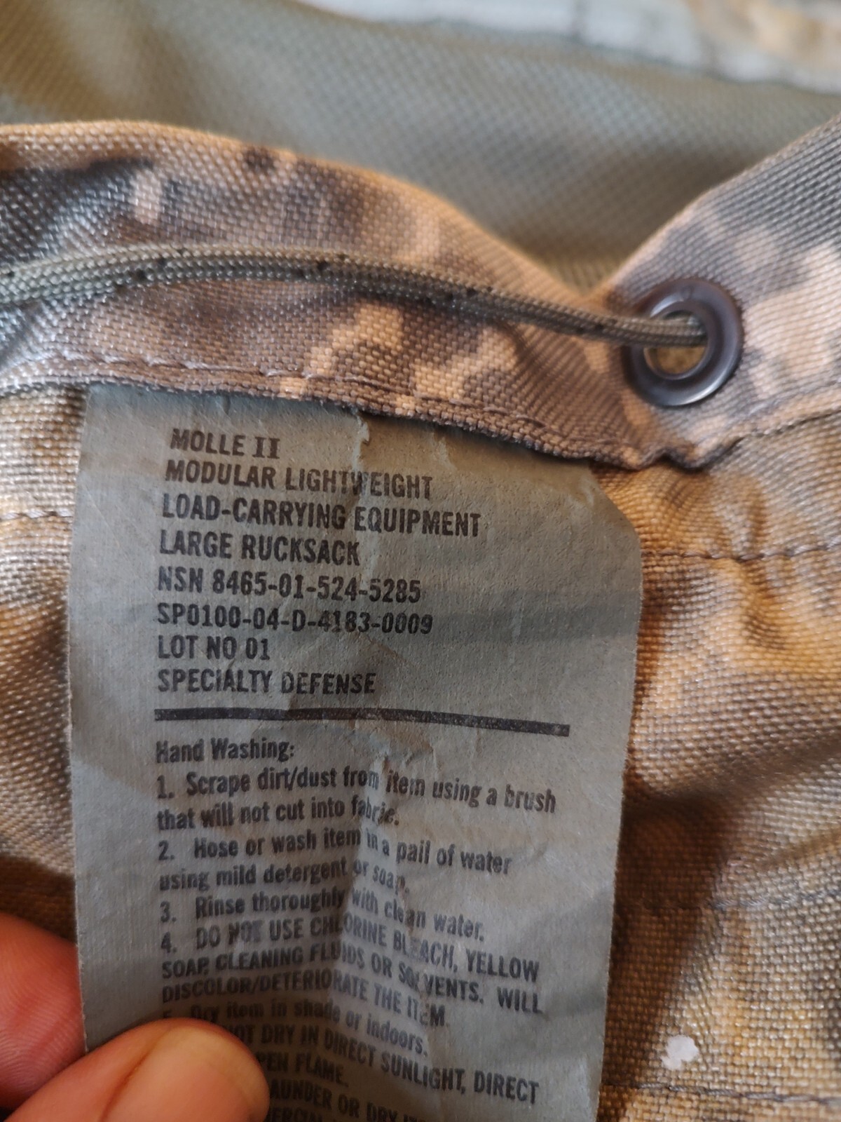 US Army Molle II OCP Multicam Large Rucksack Backpack, Ruck Only, Used Surplus